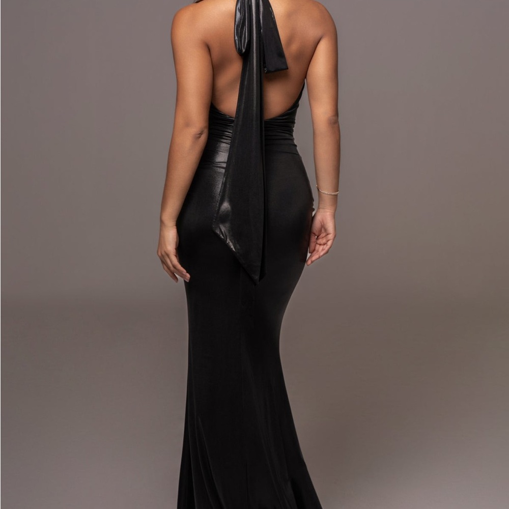 JLUXLABEL Black Bryanna Metallic Maxi Dress - Picture 4 of 6